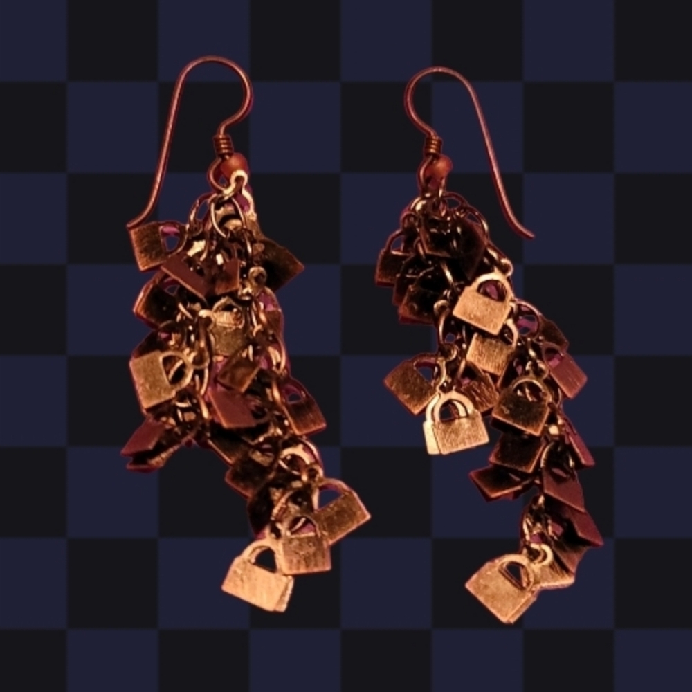 Padlock earrings